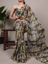 Ynf7039 Weightless Marbal With Floral Print Sarees Wholesalers In Delhi